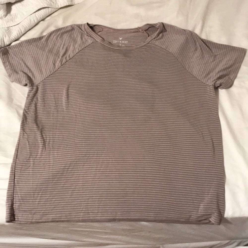 Mauve/pink striped shirt